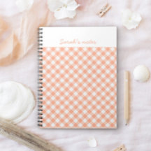 Carnet personnalisé Peaches et Crème