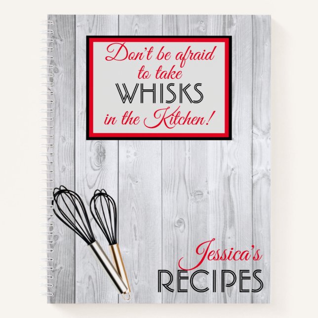 Carnet Personnalisé Prendre Des Whisks Dans La Cuisine Ru (Devant)