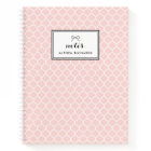 Carnet personnalisé rose pâle