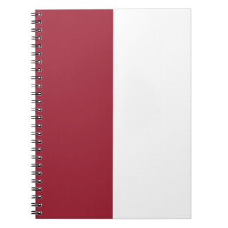 Carnet PERSONNALISÉ rouge et blanc
