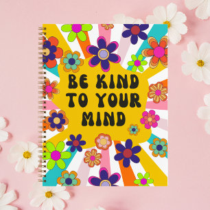 Carnet Personnalisé "Soyez gentil avec votre esprit" Flor