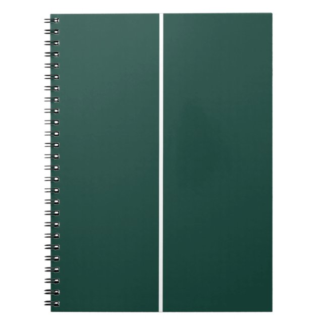 Carnet PERSONNALISÉ Vert & Blanc (Devant)