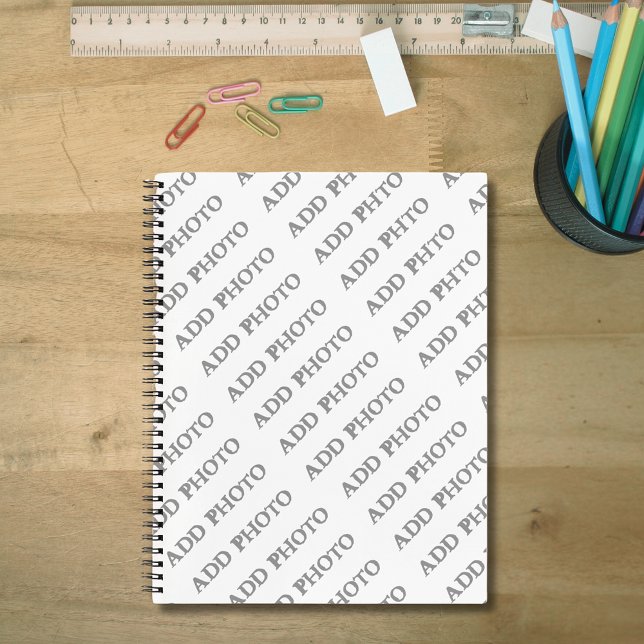 Carnet Personnaliser Ajouter un nom Photo ou oeuvre d'art (Customize Add Name Photo or Artwork Notebook)