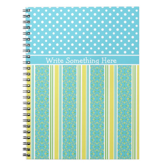 Carnet : Personnaliser : Daffodiles, Stripes, Polk (Devant)