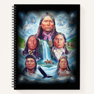 Carnet Personnaliser Famous Amérindiens Chiefs