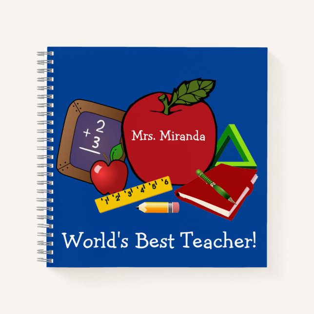 Carnet Personnaliser le meilleur enseignant du monde (Devant)