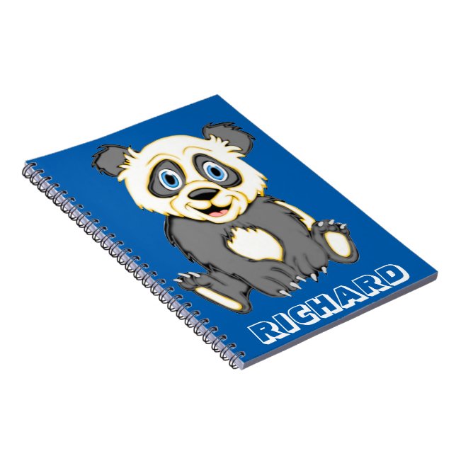 Carnet Personnaliser le Panda souriant (Côté Droit)