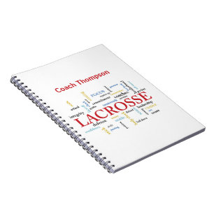 Carnet Personnaliser Nom Lacrosse Coach Merci Mots