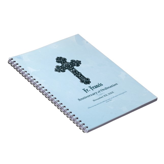 Carnet Personnaliser, Ordination Anniversaire Prêtre, Cro (Côté Droit)