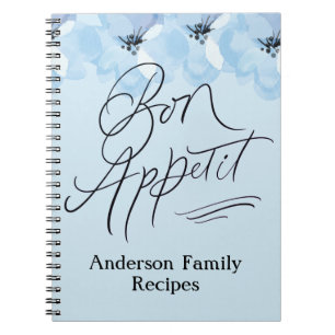 Carnet Personnalisez les recettes de famille Bon Appetit