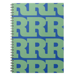 Carnet Personnalisez Votre Lettre, Motif de Monogramme Gr