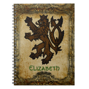 Carnet Personnalité héraldique du lion rampant