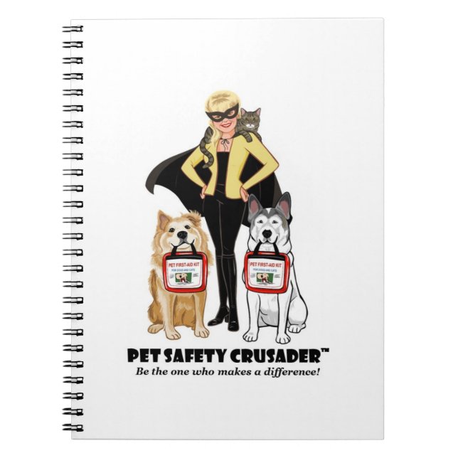 Carnet Pet Safety Crusader Spiral Notebook (Devant)