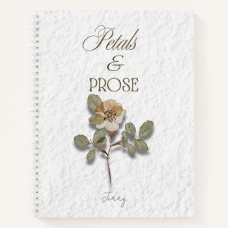 Carnet Petals & Prose Personalized Floral 