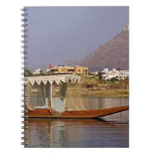 Carnet Petit bateau, lac Pichola, Udaipur, Inde.