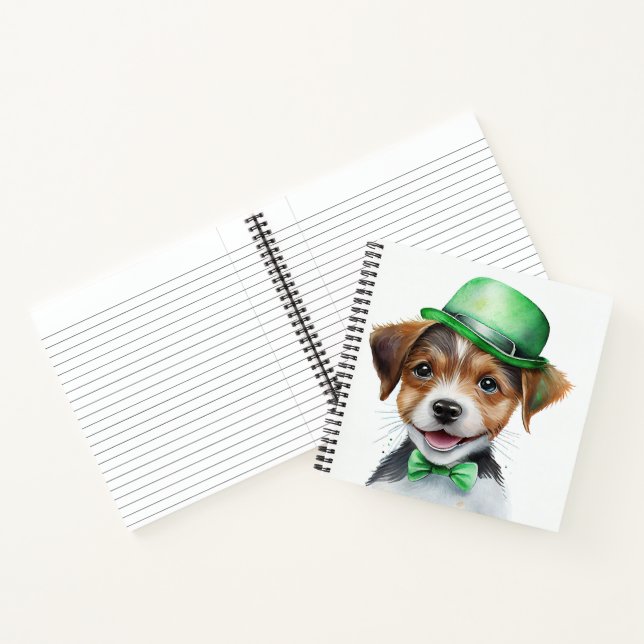 CARNET PETIT CHIEN À PUPPER DE COULEUR D'EAU ADORABLE (Intérieur)
