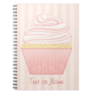 Carnet Petit gâteau élégant rose doux