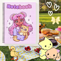 Petite fille avec chat 🌸 😺 🥨 ✨