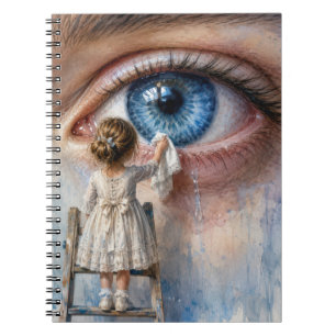 Carnet Petite Fille Essuyant une Larme