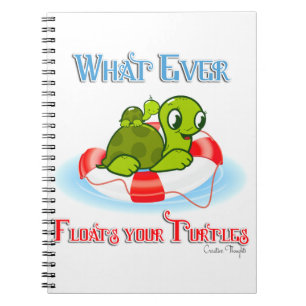 Carnet Peu importe ce qui flotte vos tortues 2