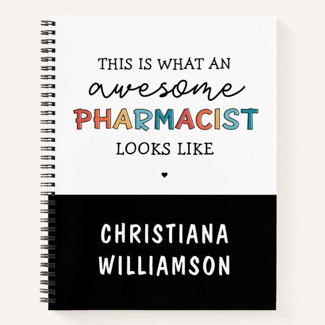 Carnet Pharmacien Drôle Drôle Awesome Cadeaux Pharmaciens (Devant)