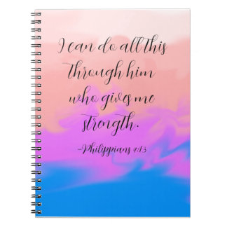 Carnet Philippiens 4:13 Note Book