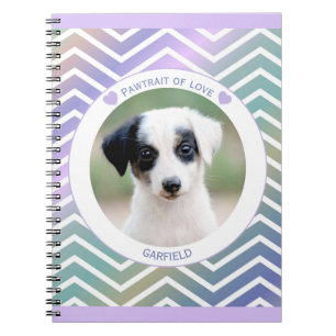Carnet photo amateurs d'animaux rayures modernes