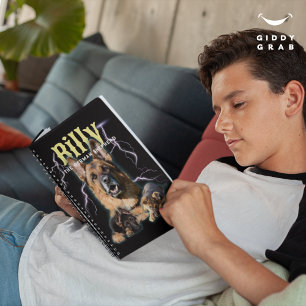 Carnet Photo de chien personnalisée Bootleg tendance 90s