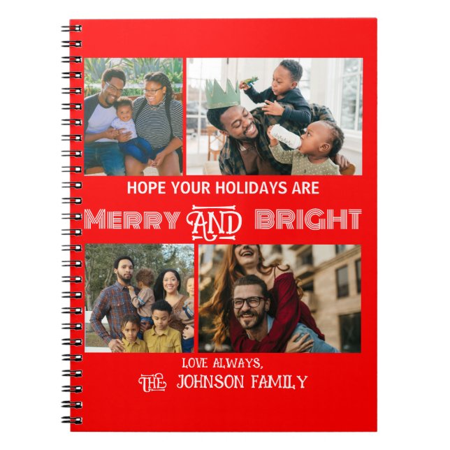 Carnet Photo de famille moderne et branchée Merry et Brig (Devant)