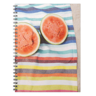 Carnet Photo de fermeture des fruits de pastèque en tranc