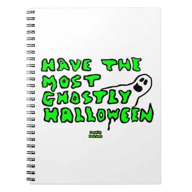 Carnet photo de la spirale d'Halloween Ghoost (Devant)