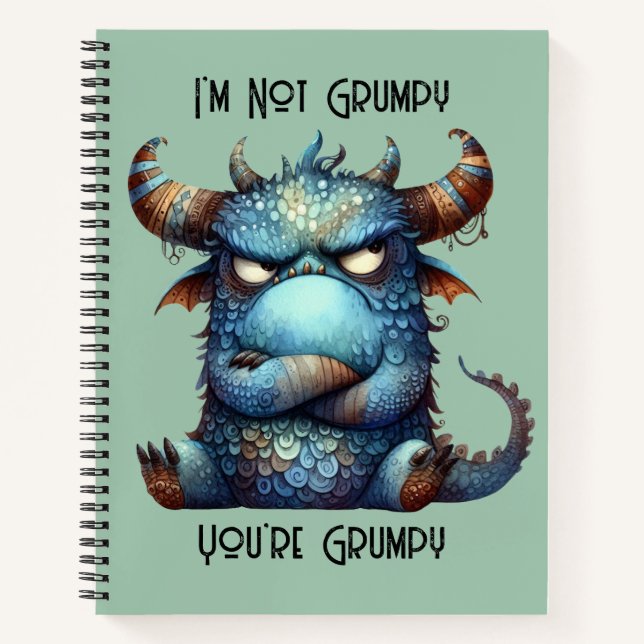 Carnet photo de M. Grumpy Monster Spiral (Devant)