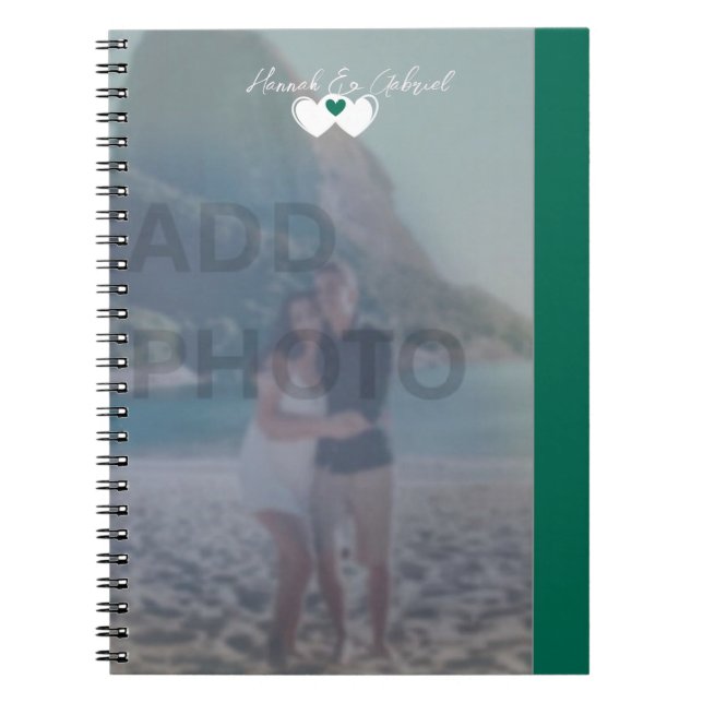 Carnet photo Emerald Green Spiral (Devant)
