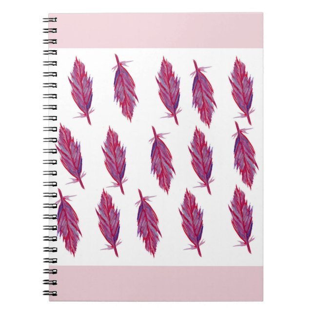 Carnet photo en aquarelle Feathers (80 Pages B&W) (Devant)