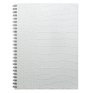 Carnet photo en crocodile blanc