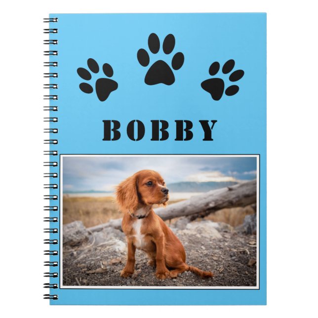 Carnet Photo et nom d'un chien ou d'un animal de compagni (Devant)