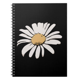 Carnet photo floral Black Daisy