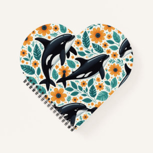 Carnet photo floral orque spirale