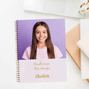 Carnet Photo lavender rose citation motivante