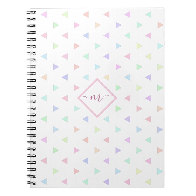 Carnet photo Motif Pastel Triangles (Devant)