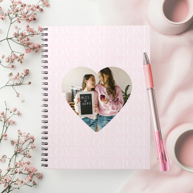 Carnet Photo personnalisé de cœur I Love You Maman  (Créateur téléchargé)