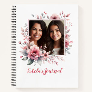 Carnet Photo personnalisée Floral Aquarelle Cadeau pour m