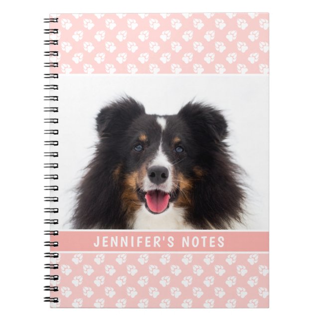 Carnet Photo Pet Personnalisée Rose Vierge Avec Patrouill (Devant)