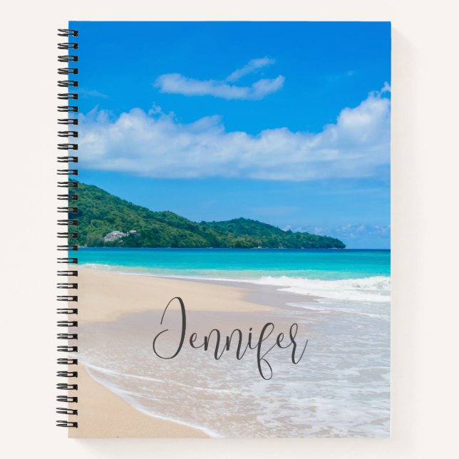 Carnet Photo Pittoresque de la plage tropicale (Devant)