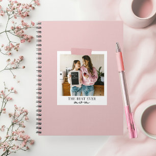Carnet Photo rose personnalisé de la meilleure maman