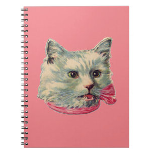 Carnet photo rose Vintage Fancy Chat Spiral