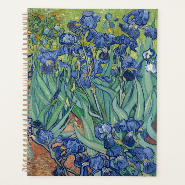 Carnet photo Spiral avec les Iris de Van Gogh (Devant)