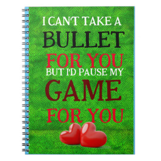 Carnet photo spirale avec un coeur d'amour