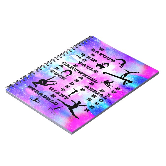 Carnet photo spirale de gymnastique pour filles (Côté gauche)