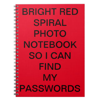 Carnet photo spirale en ROUGE